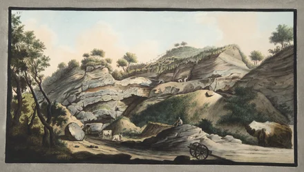 Part of the Cone of the Mountain of Somma, Plate 15 from 
